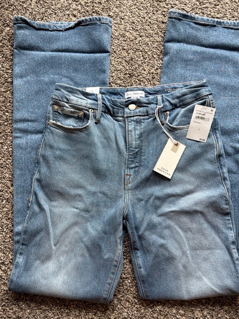 Good American Light Wash Bootcut Jeans